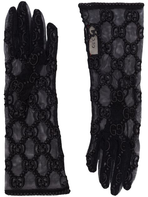 black gucci gloves lace|gucci lace gloves canada.